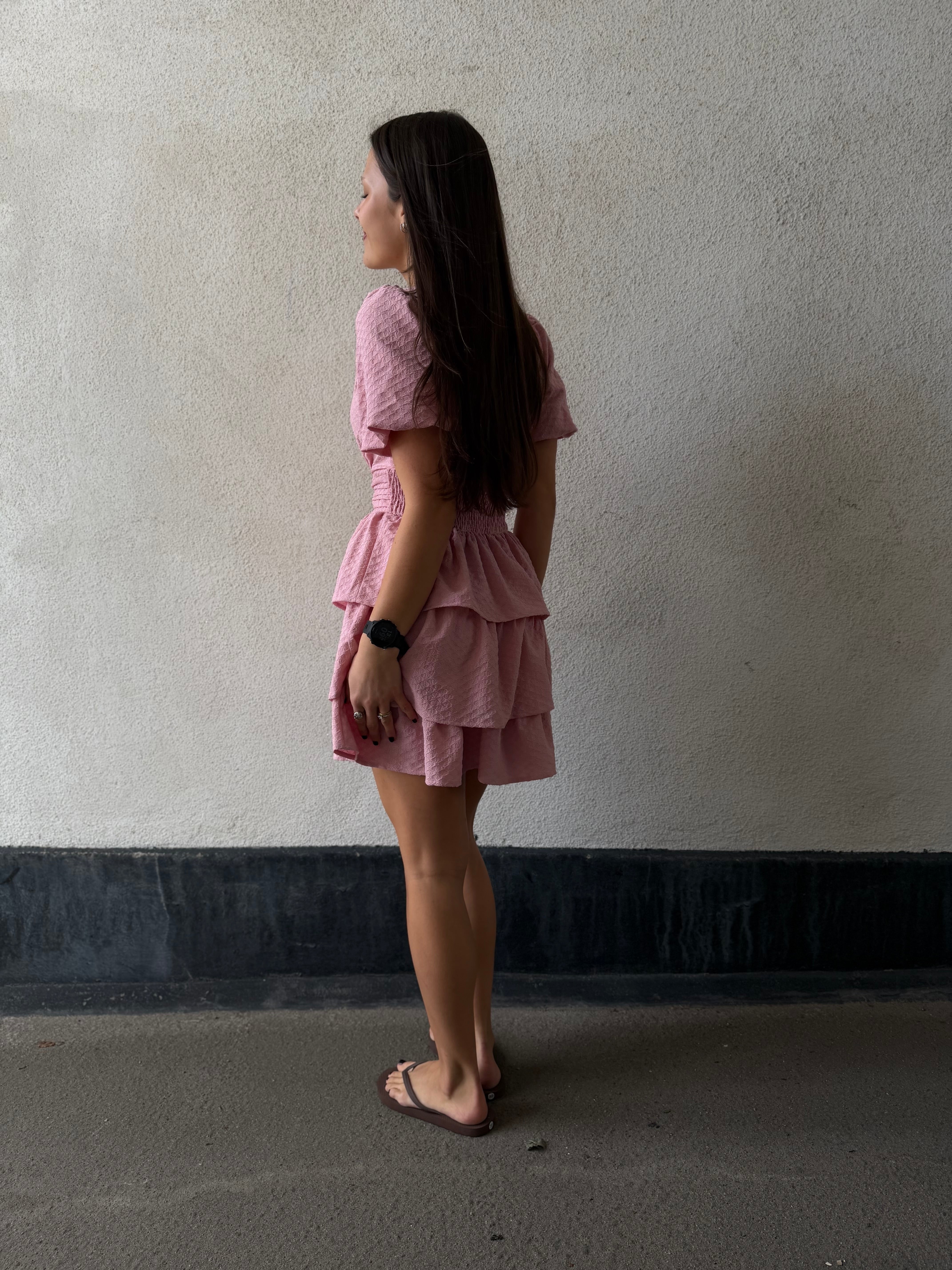 PCMONIKA Short Dress - Bleached Mauve